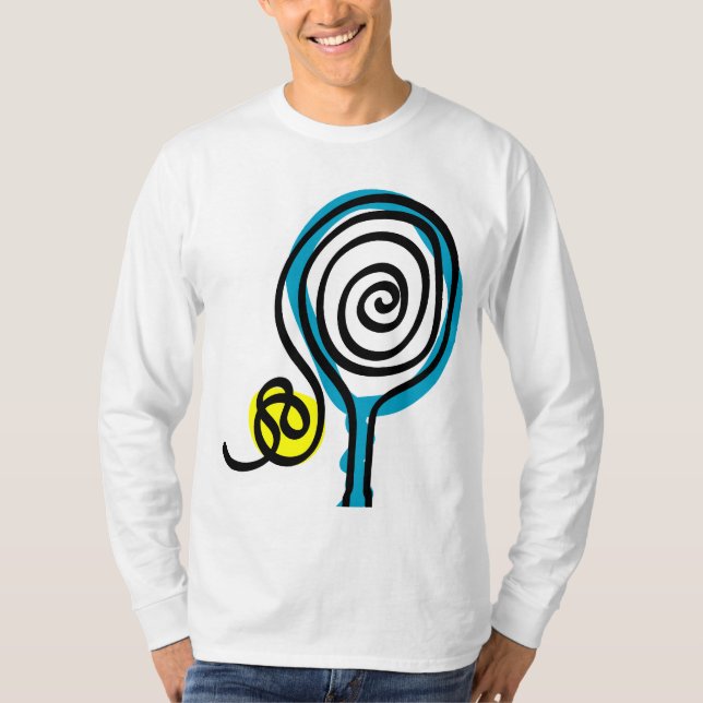 Coola Tennis Racket Design T-shirt (Framsida)