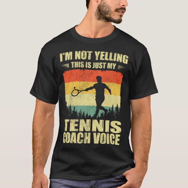 Coola tennis tränare för män kvinnor lag tennis sp t shirt (Framsida)