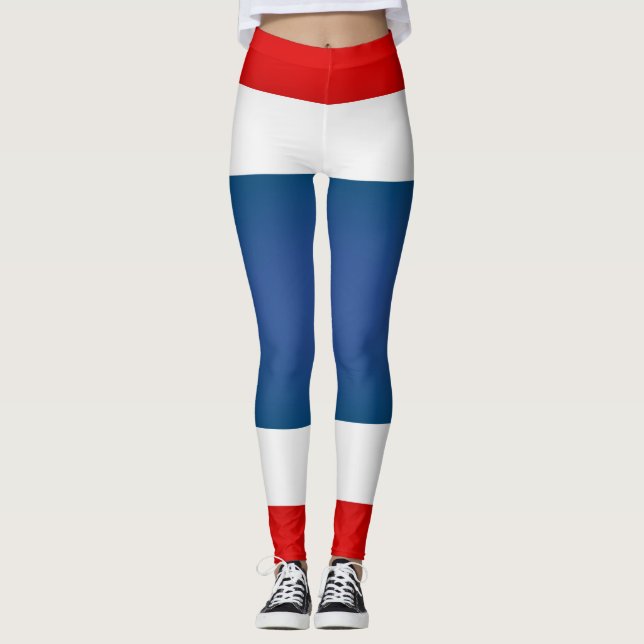 Coola Thailand Flagga Mode Leggings (Framsida)