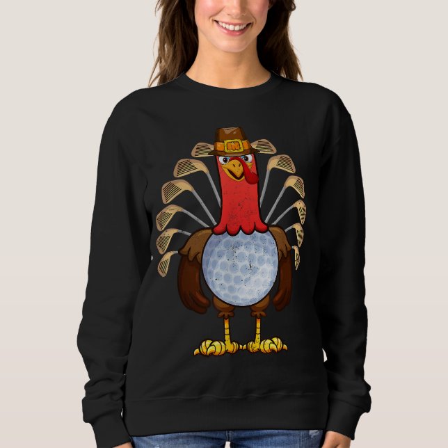 Coola Thanksgiving Golf Gobble Player Turkey Thank T Shirt (Framsida)