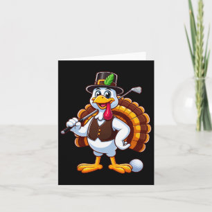 Coola Thanksgiving Golf Gobble Player Turkiet Golf Kort