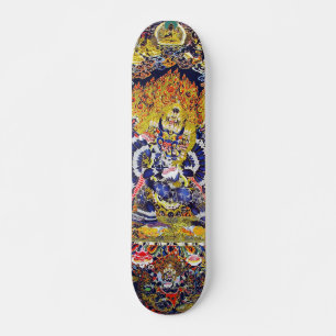 Coola tibeän mandala Yamantakas dödsgud Mini Skateboard Bräda 18,5 Cm