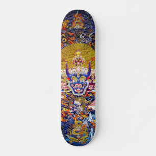 Coola tibeän mandala Yamantakas dödsgud Mini Skateboard Bräda 18,5 Cm