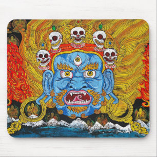 Coola tibetan thangka demon tatuering konst musmatta