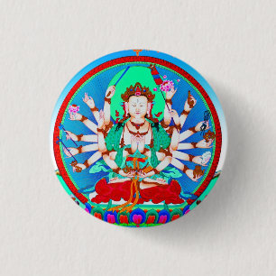Coola tibetan thangka tatuering Cundhi Bodhisattva Knapp
