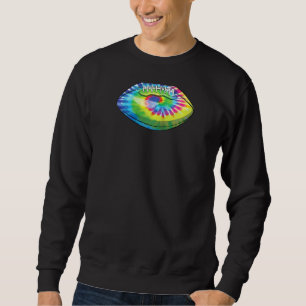 Coola Tie Dye Football Cute Spelare Manar Wome Lång Ärmad Tröja