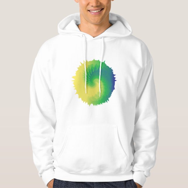 Coola Tie Dye Spiral Hoodie (Framsida)