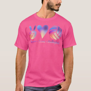 Coola Tie Dye Volleyball Shirt Peace Kärlek Volley T