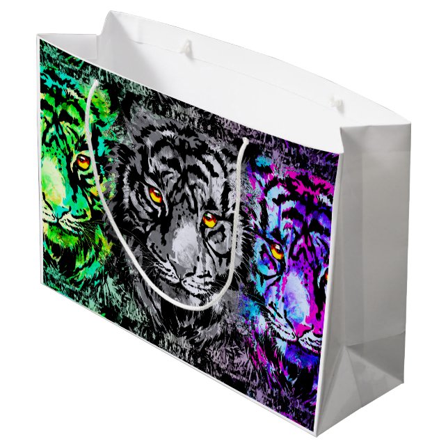 Coola Tiger Artwork - Big Cats - Tiger Gift Bag (Baksidan Vinklad)