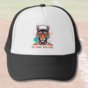 Coola Tiger Gift for Baseball Players Älskare Coac Keps