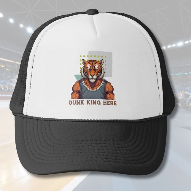 Coola Tiger Gifts for Basketball Älskare Coach Flä Keps (Cool Tiger Gifts for Basketball Lovers Coach Fans)