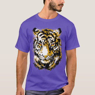 Coola Tiger Head Realistic Tiger Ögon T Shirt