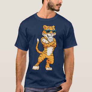 Coola tiger med solglasögon t shirt