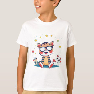 Coola Tiger med vänner T Shirt