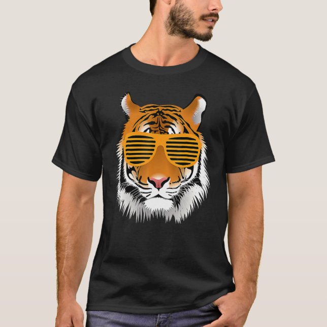 Coola Tiger Stripe Animal Tigers T Shirt (Framsida)