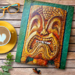 Coola Tiki Time Roligt Retro Vintage Hawaii Tropic Pussel<br><div class="desc">Någonstans i världen är det alltid "tiki time" och du vet vad det elaket är. Omge dig med bra vibes varje gång du jobbar med detta söta, roligt, coola, häck, retro Hawaiian wooden tiki ansikte fotopussel. Du kan t.o.m. ersätta texten i mallen fält för att anpassa den till namn efter...</div>
