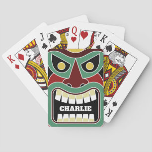 Coola Tiki Totem-användarnamn spelar upp kort Casinokort