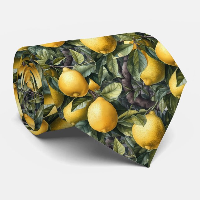 Coola tippad citronfrukt mönster slips (Rullad)