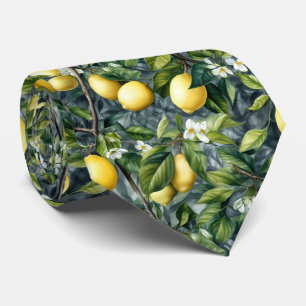 Coola tippad citronfrukt mönster slips