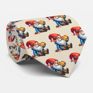 Coola tippad ölgnome mönster slips
