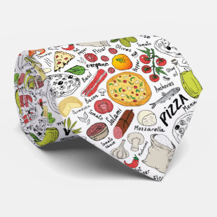 coola tippad pizza food mönster slips