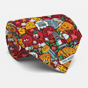coola tippad pizza food mönster slips