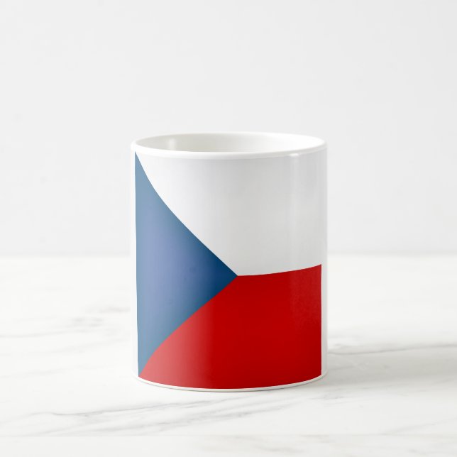 Coola Tjeckien Flagga Kaffemugg (Center)