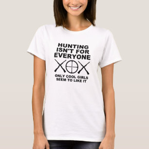 Coola tjejer gillar jakt Rollig jakt T-shirt