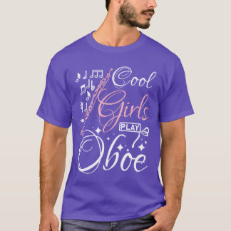 Coola tjejer spelar oboe vintage t shirt