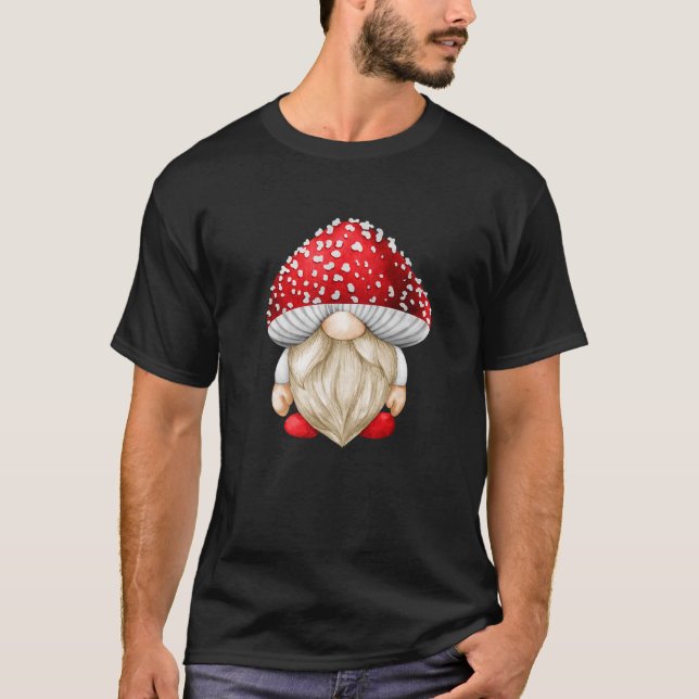 Coola Toadstool Pappa för champinjon Älskare med r T Shirt (Framsida)
