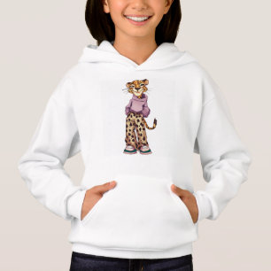 Coola tonåring roligt T-Shirt för tecknad av tiger