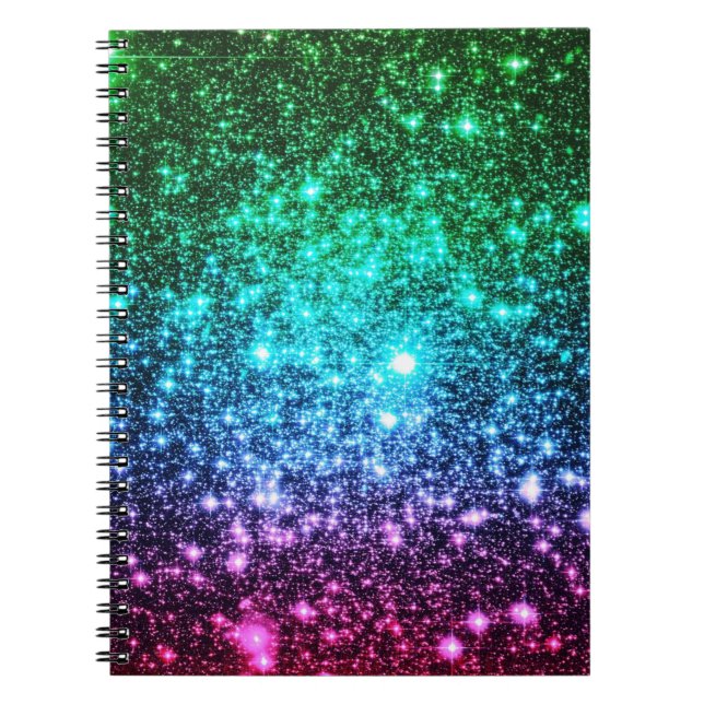 Coola Tones Galaxy Ombre Anteckningsbok Med Spiral (Framsidan)