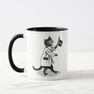 Coola Top hat Cat Mugg