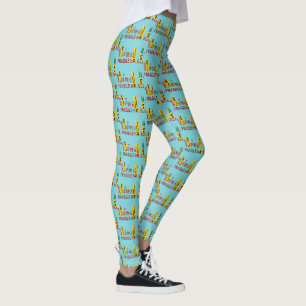 COOLA Torn FRAGILE-märkning med kinesiska tecken Leggings