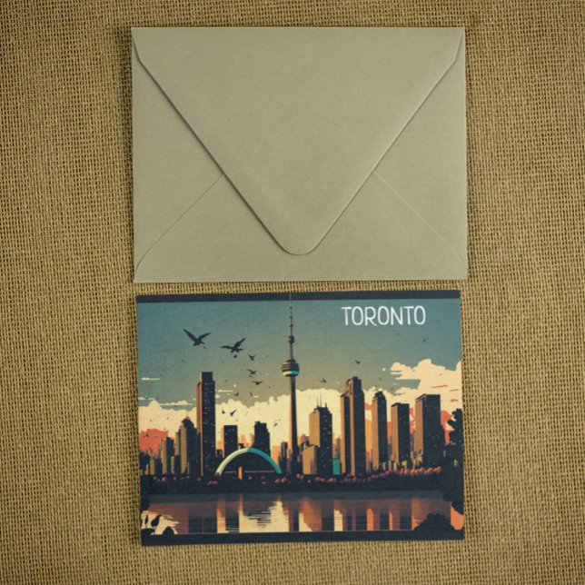 Coola Toronto Canada Skyline Vykort (toronto canada ontario city view postcard)
