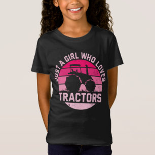 Coola Tractor Älskare, bara en flicka som Kärlek T T Shirt