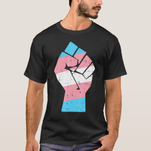 Coola Transgender Fist Pride Högers Lgbt Transexua T Shirt