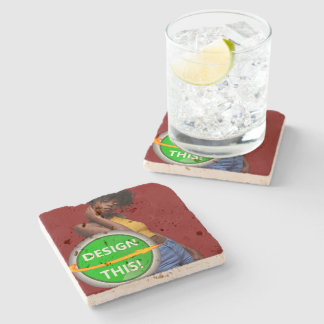 COOLA! Travertine Stone Underlägg - Anpassningsbar