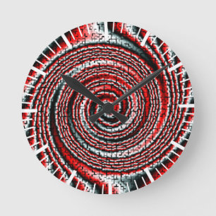 Coola tredimensionella kuber fantastisk-virvel rund klocka