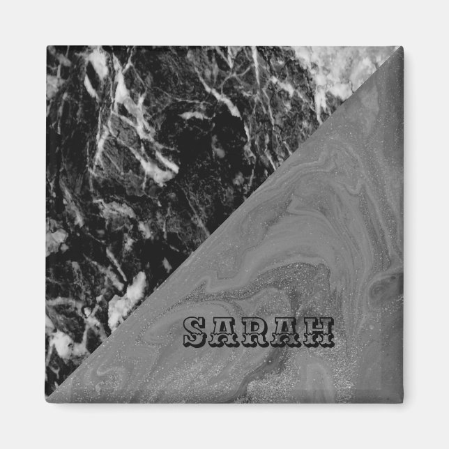 Coola Trendig Black Marble Magnet (Framsidan)
