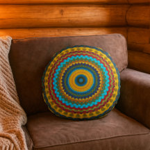 Coola Trendig Blue Red Gult Mandala Tribal Ethnic