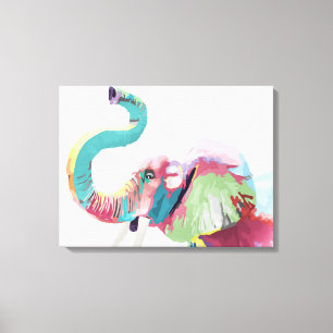 Coola Trendig Colorful Elephant Canvastryck