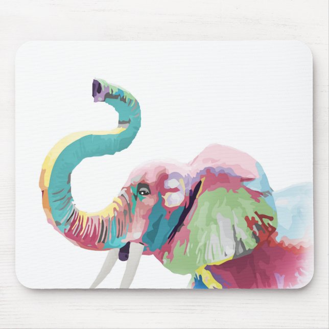 Coola Trendig Colorful Elephant Musmatta (Framsidan)