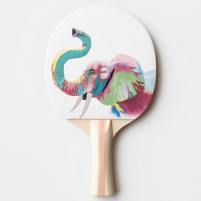 Coola Trendig Colorful Elephant Pingisracket (Framsidan)