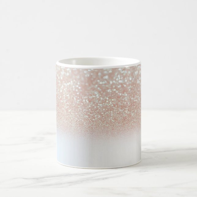 Coola Trendig Glitter,Silver - Personlig Kaffemugg (Center)