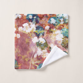 Coola, trendig konst av romantisk blomma mönster