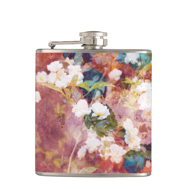 Coola, trendig konst av romantisk blomma mönster fickplunta (Framsidan)