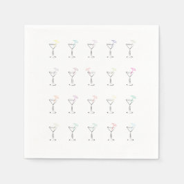 Coola Trendig Martini Glass Pappersservett