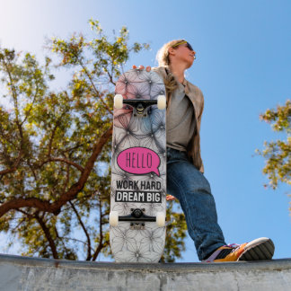 Coola Trendig Modern Colorful Mönster Skateboard