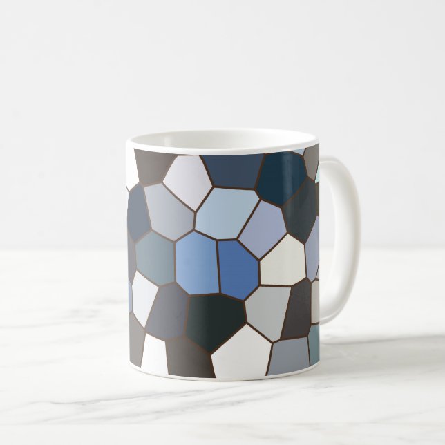 Coola Trendig Modern Mönster Kaffemugg (Framsida höger)
